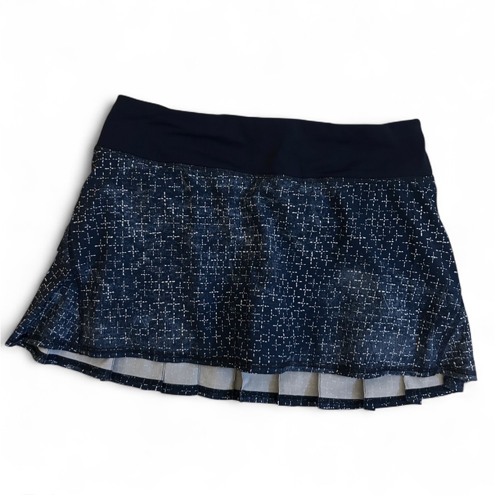 Lululemon Blue Patterned Pace Setter Skort - image 1